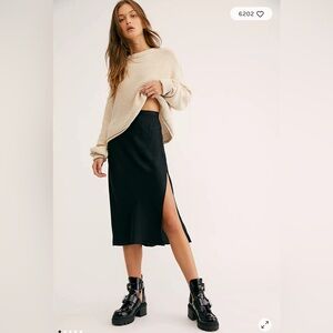 Free People Half Slip Midi Skirt XSmall